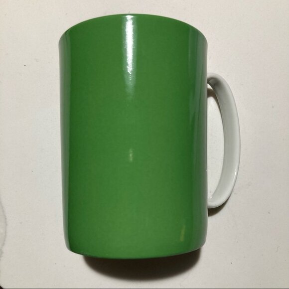 KATE SPADE “Live Colorfully” Green and White Mug New In Box  NWT - Picture 2 of 9